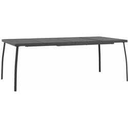 Tavolo da Giardino Antracite 200x100x72 cm Rete d'Acciaio vidaXL