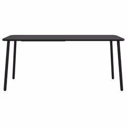 Tavolo da Giardino Antracite 165x80x71 cm Acciaiocod mxl 102392 - Vista aggiuntiva 3