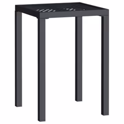 Tavolo da Giardino Antracite 50x50x72 cm Acciaiocod mxl 102400 - Vista aggiuntiva 2