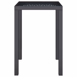Tavolo da Giardino Antracite 50x50x72 cm Acciaiocod mxl 102400 - Vista aggiuntiva 3