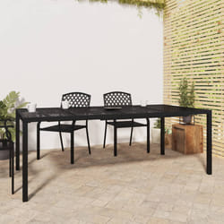Tavolo da Giardino Antracite 200x100x72 cm Acciaiocod mxl 126366