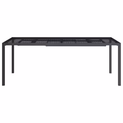 Tavolo da Giardino Antracite 200x100x72 cm Acciaiocod mxl 126366 - Vista aggiuntiva 3