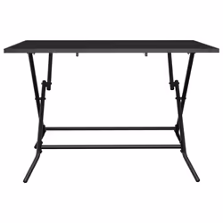 Tavolo da Giardino Pieghevole Antracite 110x80x72 Rete Acciaiocod mxl 102402 - Vista aggiuntiva 3