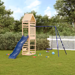 Volete dare ai vostri figli la libertà di giocare a casa? Questo set da gioco per esterni in legno trasforma il vostro cortil ...