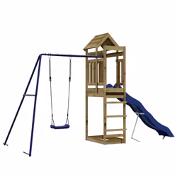 Set da Gioco da Esterno in Legno di Pino Impregnatocod mxl 102670 - Vista aggiuntiva 2