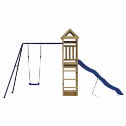 Set da Gioco da Esterno in Legno di Pino Impregnatocod mxl 102670 - Vista aggiuntiva 3