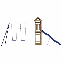 Set da Gioco da Esterno in Legno di Pino Impregnatocod mxl 126635 - Vista aggiuntiva 3