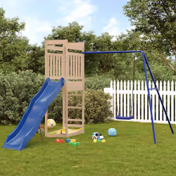Volete dare ai vostri figli la libertà di giocare a casa? Questo set da gioco per esterni in legno trasforma il vostro cortil ...