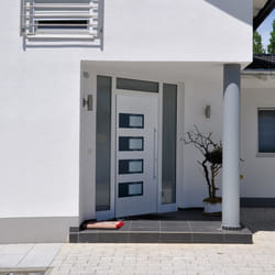Porta Ingresso Bianca 100x210 cm in Alluminio e PVCcod mxl 70045