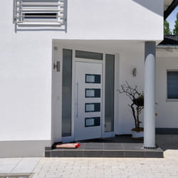 Porta Ingresso Bianca 100x200 cm in Alluminio e PVCcod mxl 117997
