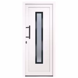 Porta Ingresso Bianca 88x200 cm in PVCcod mxl 94059 - Vista aggiuntiva 3