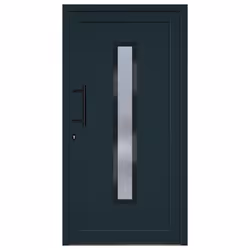 Porta Ingresso Antracite 108x208 cm in PVCcod mxl 94063 - Vista aggiuntiva 3