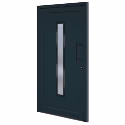 Porta Ingresso Antracite 108x200 cm in PVCcod mxl 118003 - Vista aggiuntiva 2