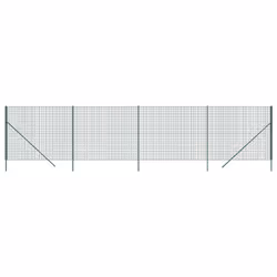 Recinzione Metallica Verde 2x10 m in Acciaio Zincatocod mxl 80671 - Vista aggiuntiva 2