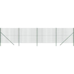 Recinzione Metallica Verde 1,4x10 m in Acciaio Zincato Vidaxl