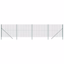 Recinzione Metallica Verde 2x10 m in Acciaio Zincatocod mxl 128588 - Vista aggiuntiva 2