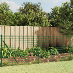 Recinzione Metallica con Picchetti Ancoraggio Verde 0,8x10 m Vidaxl 84868