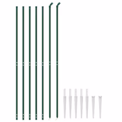 Recinzione Metallica con Picchetti Ancoraggio Verde 2,2x10 mcod mxl 133918 - Vista aggiuntiva 3