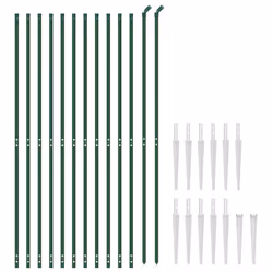 Recinzione Metallica con Picchetti Ancoraggio Verde 2x25 mcod mxl 105442 - Vista aggiuntiva 3