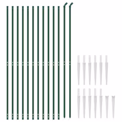 Recinzione Metallica con Picchetti Ancoraggio Verde 2,2x25 mcod mxl 81736 - Vista aggiuntiva 3