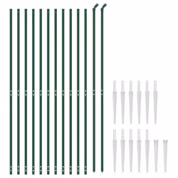 Recinzione Metallica con Picchetti Ancoraggio Verde 1,6x25 mcod mxl 71118 - Vista aggiuntiva 3
