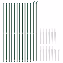 Recinzione Metallica con Picchetti Ancoraggio Verde 1,8x25 mcod mxl 128538 - Vista aggiuntiva 3