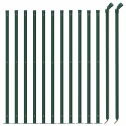 Recinzione Metallica con Flangia Verde 1x25 mcod mxl 92169 - Vista aggiuntiva 3