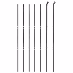 Recinzione Metallica Antracite 2x10 m in Acciaio Zincatocod mxl 81601 - Vista aggiuntiva 3