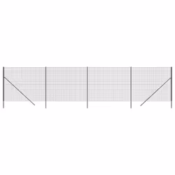 Recinzione Metallica Antracite 2,2x10 m in Acciaio Zincatocod mxl 109933 - Vista aggiuntiva 2