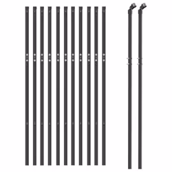 Recinzione Metallica Antracite 0,8x25 m in Acciaio Zincatocod mxl 103580 - Vista aggiuntiva 3
