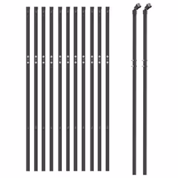 Recinzione Metallica Antracite 0,8x25 m in Acciaio Zincatocod mxl 95171 - Vista aggiuntiva 3