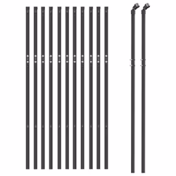 Recinzione Metallica Antracite 1x25 m in Acciaio Zincatocod mxl 71125 - Vista aggiuntiva 3