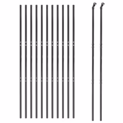 Recinzione Metallica Antracite 2x25 m in Acciaio Zincatocod mxl 71131 - Vista aggiuntiva 3