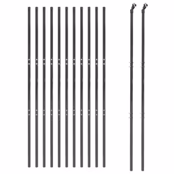 Recinzione Metallica Antracite 1,4x25 m in Acciaio Zincatocod mxl 97211 - Vista aggiuntiva 3