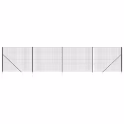 Recinzione Metallica con Picchetti Ancoraggio Antracite 1,4x10mcod mxl 79916 - Vista aggiuntiva 2