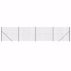 Recinzione Metallica con Picchetti Ancoraggio Antracite 1,6x10mcod mxl 71134 - Vista aggiuntiva 2