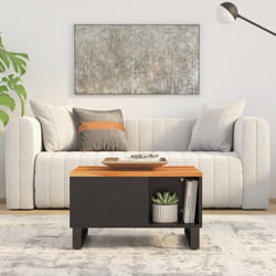 Tavolino da Salotto 60x50x35 cm in Legno Massello di Acaciacod mxl 80557