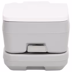 Toilette da Campeggio Portatile Grigia e Bianca 10+10 L in HDPEcod mxl 103218