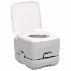 Toilette da Campeggio Portatile Grigia e Bianca 10+10 L in HDPEcod mxl 103218