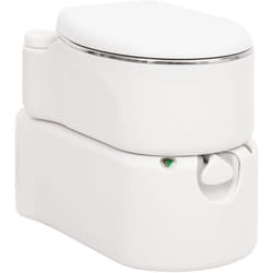 Toilette Integrata da Campeggio Bianca 24x17 l hdpe e Acciaio Vidaxl