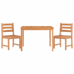 vidaXL Set da Pranzo per Giardino 3 pz in Legno Massello di Teak - Vista aggiuntiva 3
