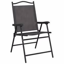 VidaXL 3157288 sedia da esterno Terrazzo Seduta imbottita Acciaio, Tessile Grigio - Vista aggiuntiva 4