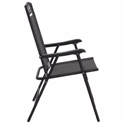 VidaXL 3157293 sedia da esterno Terrazzo Seduta imbottita Acciaio, Tessile Grigio - Vista aggiuntiva 6