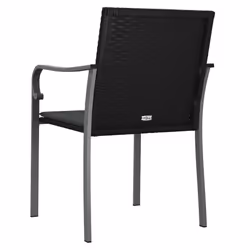 VidaXL 364094 sedia da esterno Terrazzo Seduta imbottita Poliestere Grigio - Vista aggiuntiva 6