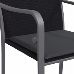 VidaXL 364094 sedia da esterno Terrazzo Seduta imbottita Poliestere Grigio - Vista aggiuntiva 7