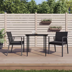 VidaXL 364096 sedia da esterno Terrazzo Seduta imbottita Poliestere Grigio
