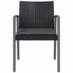 VidaXL 364096 sedia da esterno Terrazzo Seduta imbottita Poliestere Grigio - Vista aggiuntiva 4