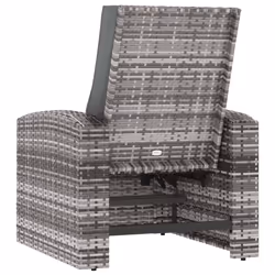 VidaXL 364104 sedia da esterno Terrazzo Seduta imbottita Poliestere Antracite - Vista aggiuntiva 5