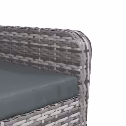 VidaXL 364115 sedia da esterno Terrazzo Seduta imbottita Poliestere Antracite - Vista aggiuntiva 8