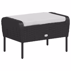 VidaXL 364116 sedia da esterno Terrazzo Seduta imbottita Poliestere Crema, Bianco - Vista aggiuntiva 7